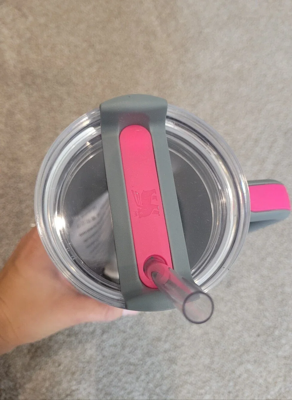 Stanley Quencher Flowstate Gray and Pink Insulated Tumbler NEW
